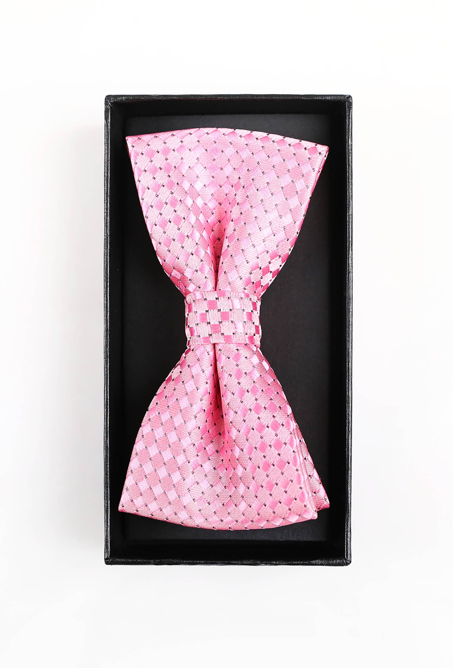 Set papillon e fazzoletto da taschino rosa
