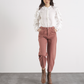 Pantaloni Peg in Twill di Cotone