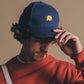 Cappellino classico 6 pannelli blu navy con logo ricamato