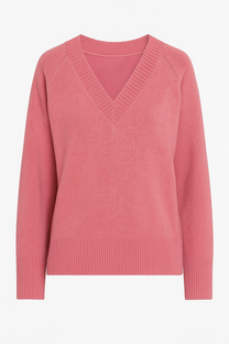 Maglione in lana con scollo a V