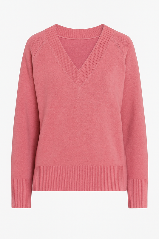 Maglione in lana con scollo a V