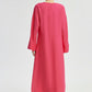 Tunica lunga con spacco frontale fucsia