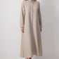 Abito maxi testurizzato stile chemisier
