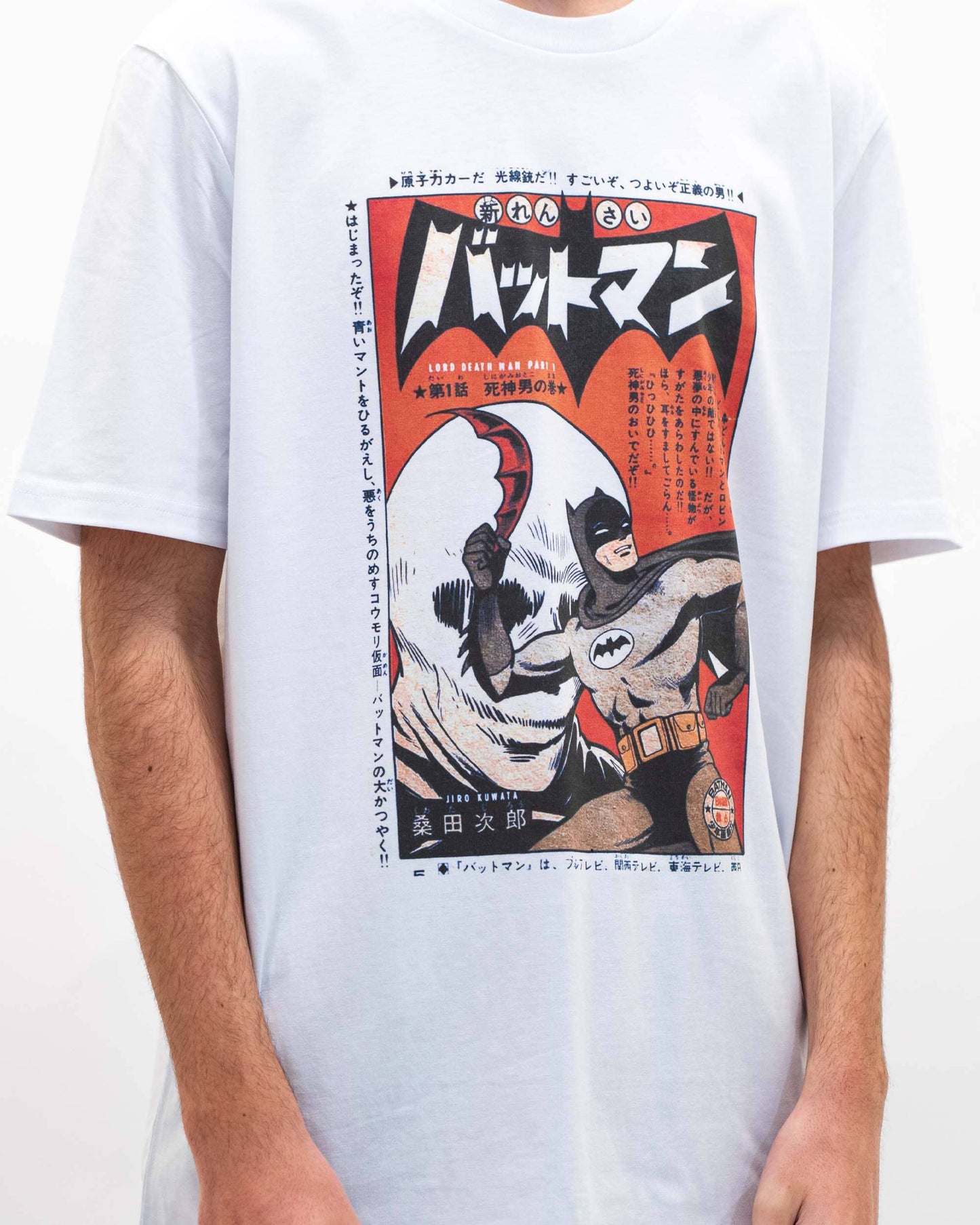 T-shirt Bat Manga in cotone biologico