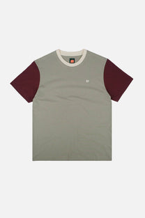 T-shirt Uomo Color Block Velo di Ferro con Ricamo Elefante