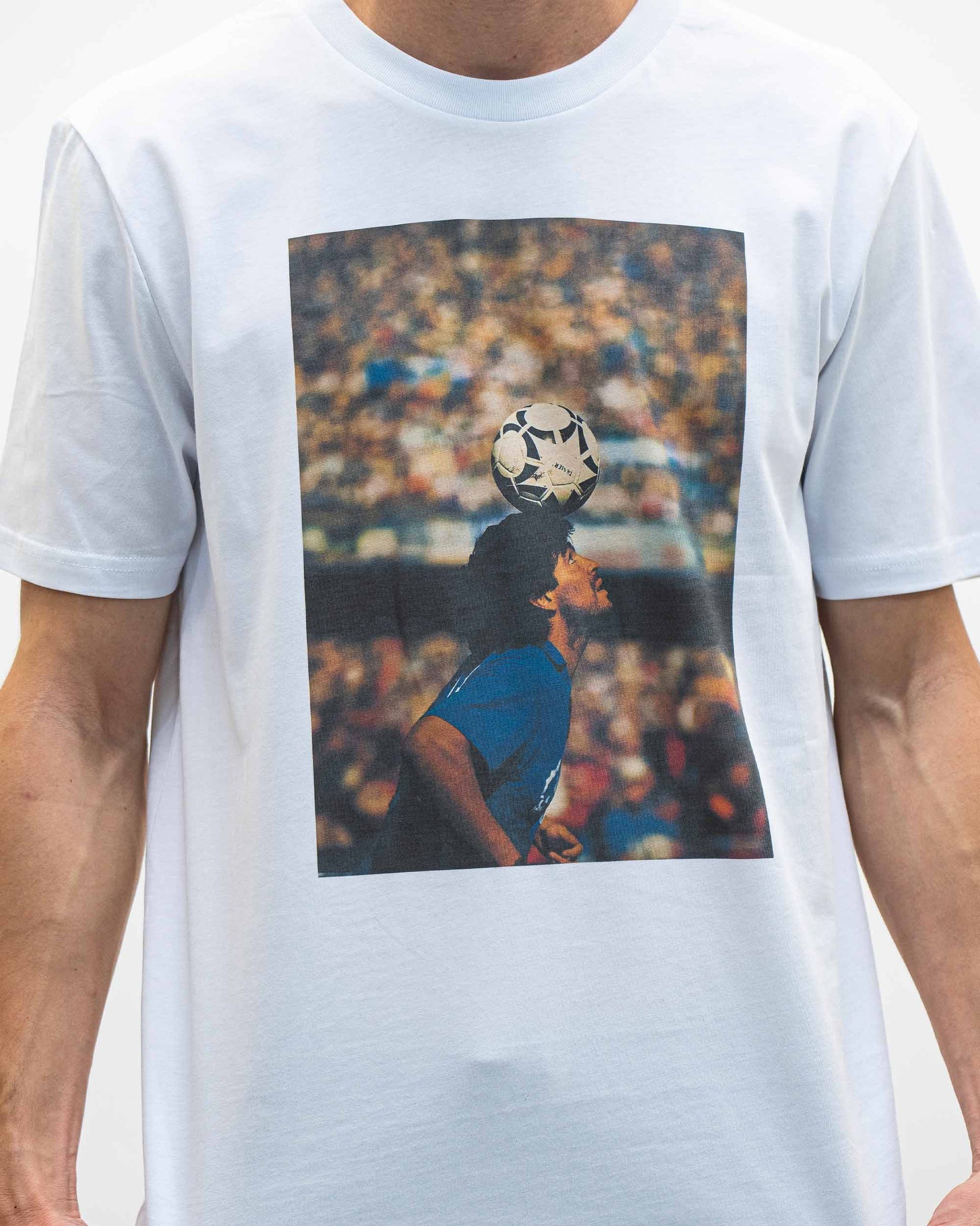 T-shirt unisex in cotone biologico con stampa calcio iconica