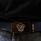 Cintura regolabile unisex in nylon blu navy