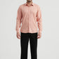 Camicia slim fit in modal color nude