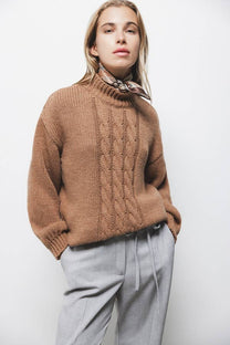 Maglione a maglia strutturata