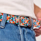 Cintura intrecciata elastica multicolore Willemstad