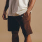 Pantaloncini da arrampicata in cotone Ecodye color caramello