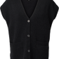 Gilet Thea in lana d’agnello nero