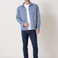 Giacca Chill blu pallido da uomo in twill di cotone