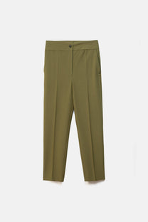 Pantaloni basic sartoriali con tasche oblique