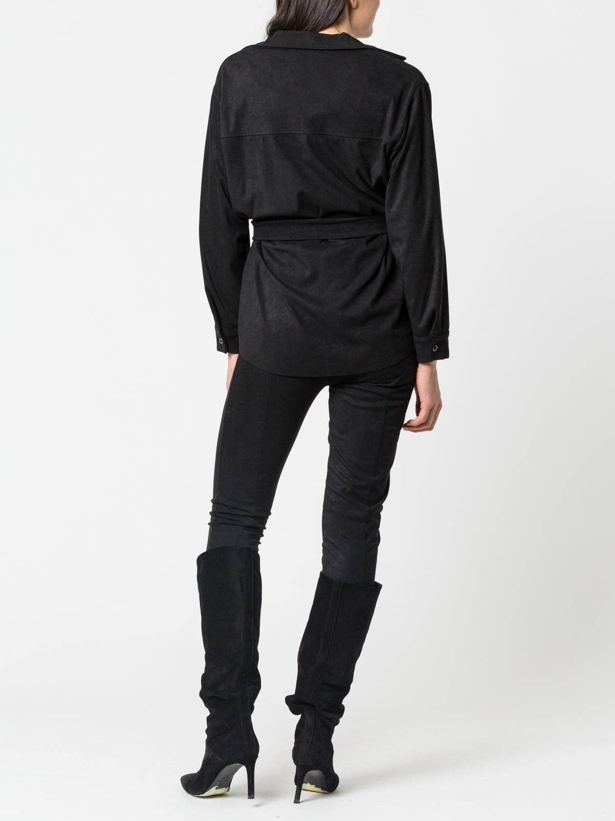 Leggings effetto suede da donna