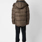 Bomber oversize con stampa testuale
