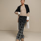Cappotto cardigan in maglia color block da donna