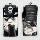 Calzini unisex neri con stampa Frankie vs Dracula
