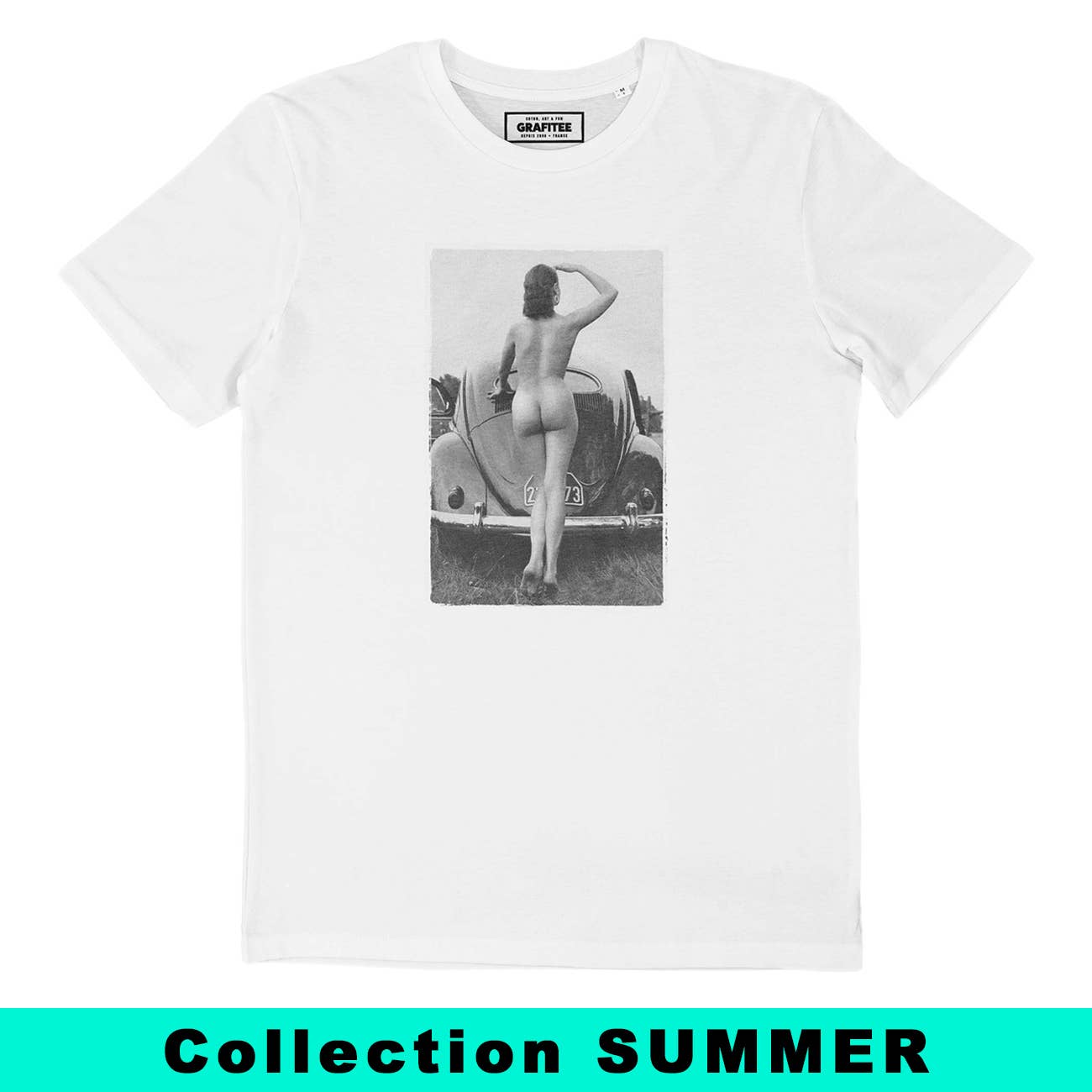 T-shirt Cox con stampa vintage auto d’epoca