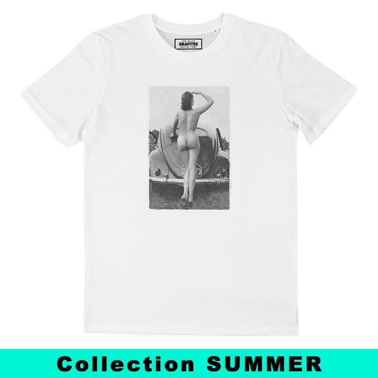 T-shirt Cox con stampa vintage auto d’epoca