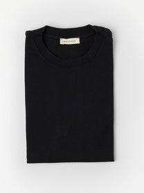 T-shirt nera Biasca in cotone biologico