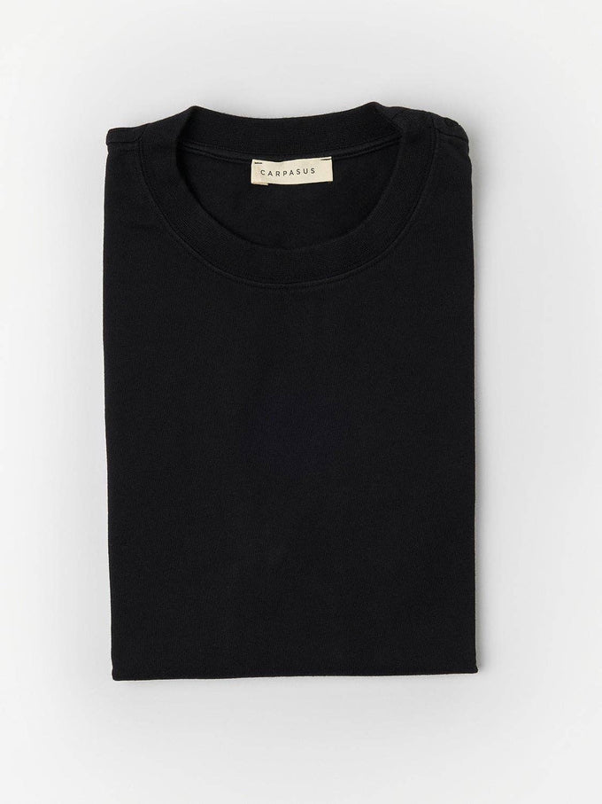 T-shirt nera Biasca in cotone biologico