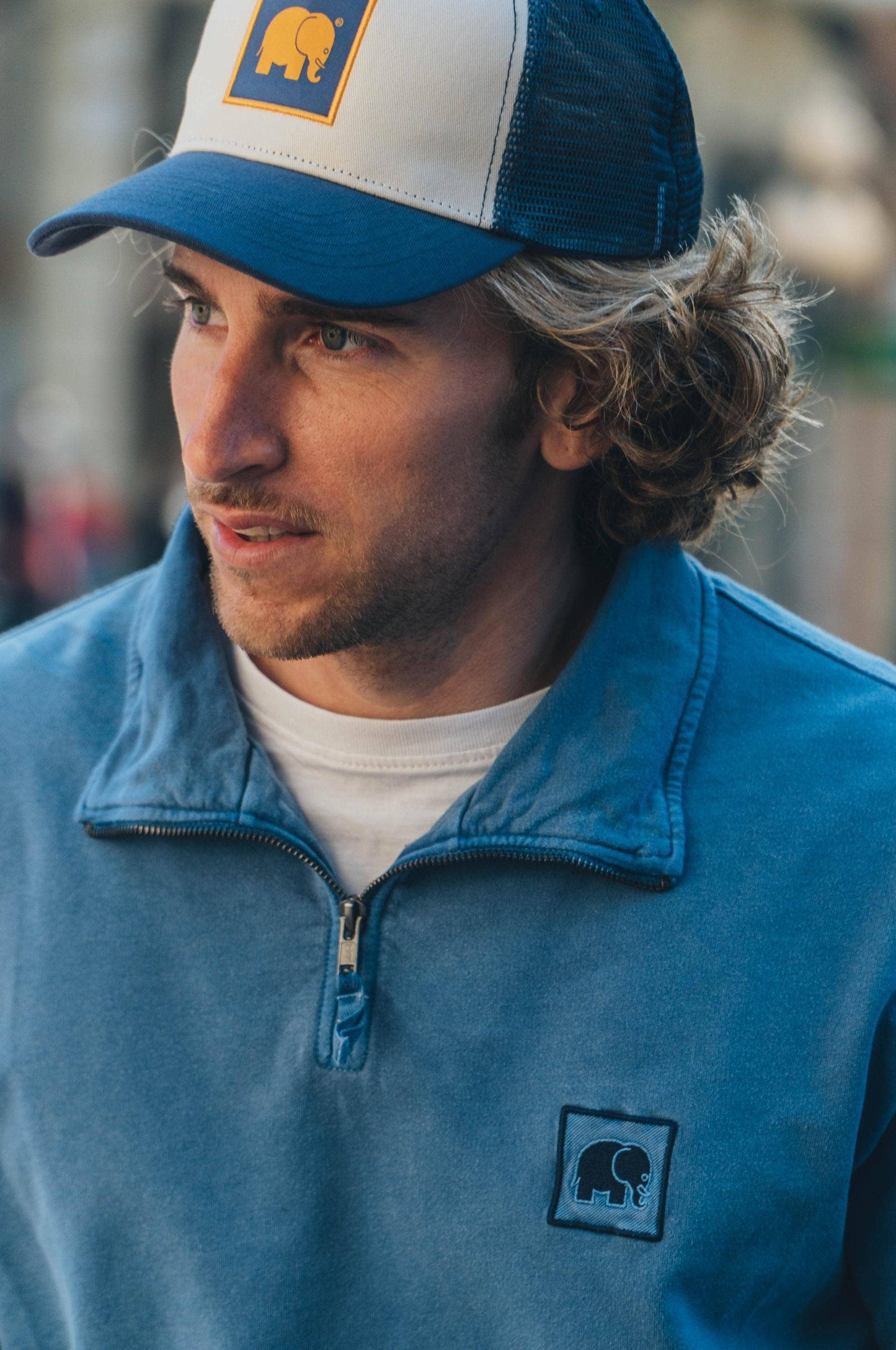 Cappello trucker classico navy