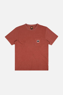 T-shirt tinta a pigmento Burning Sky con taschino