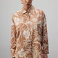 Camicia in cotone a fantasia floreale