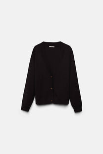 Cardigan in maglia con scollo a V
