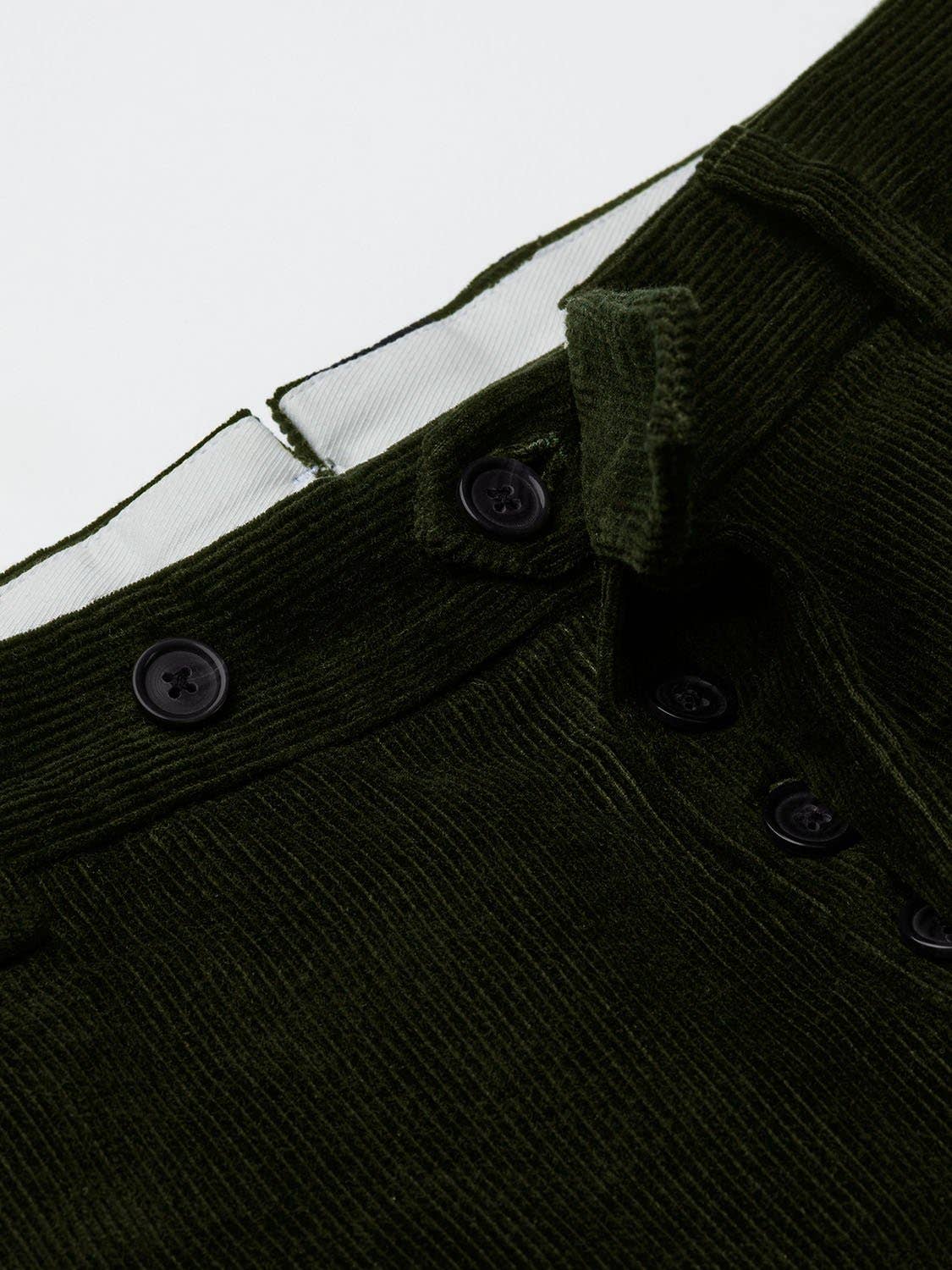 Pantaloni Casca in velluto a coste olive