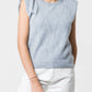 Gilet in maglia con spalle strutturate