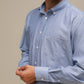 Camicia uomo a righe in cotone misto