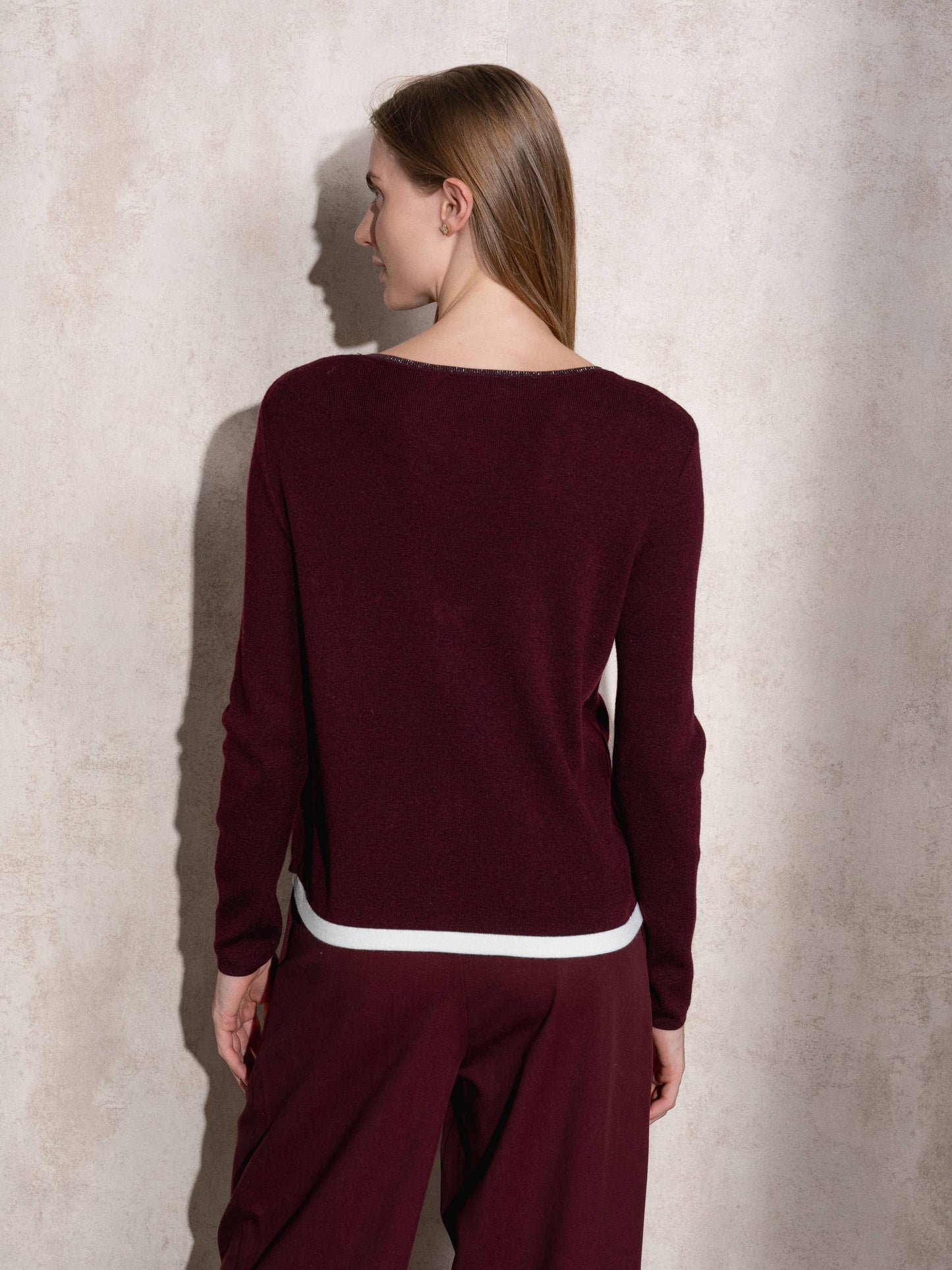 Cardigan in maglia con zip e scollo a V