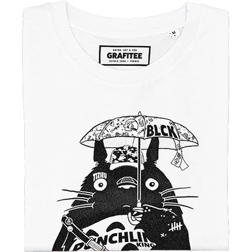 T-shirt Street Totoro con grafica tattoo