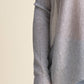 Maglione maxi con scollo a barca glitter 3D
