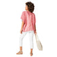 Kimono estivo boho in cotone a maniche corte