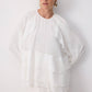 Blusa in chiffon a balze stratificate elegante