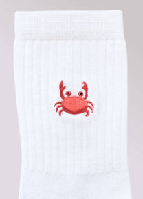Calzini Mrs Krabs con granchio ricamato