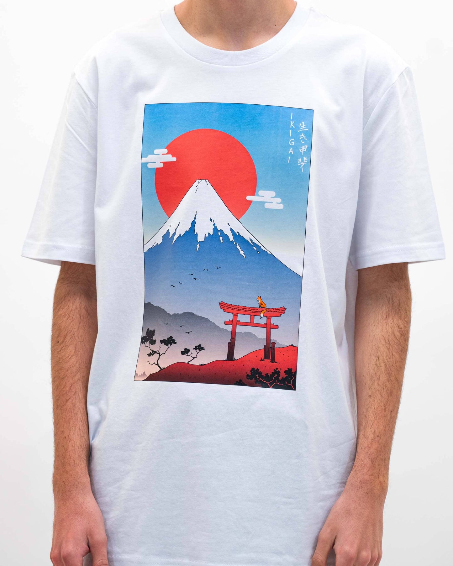T-shirt Mount Fuji Ikigai in cotone biologico
