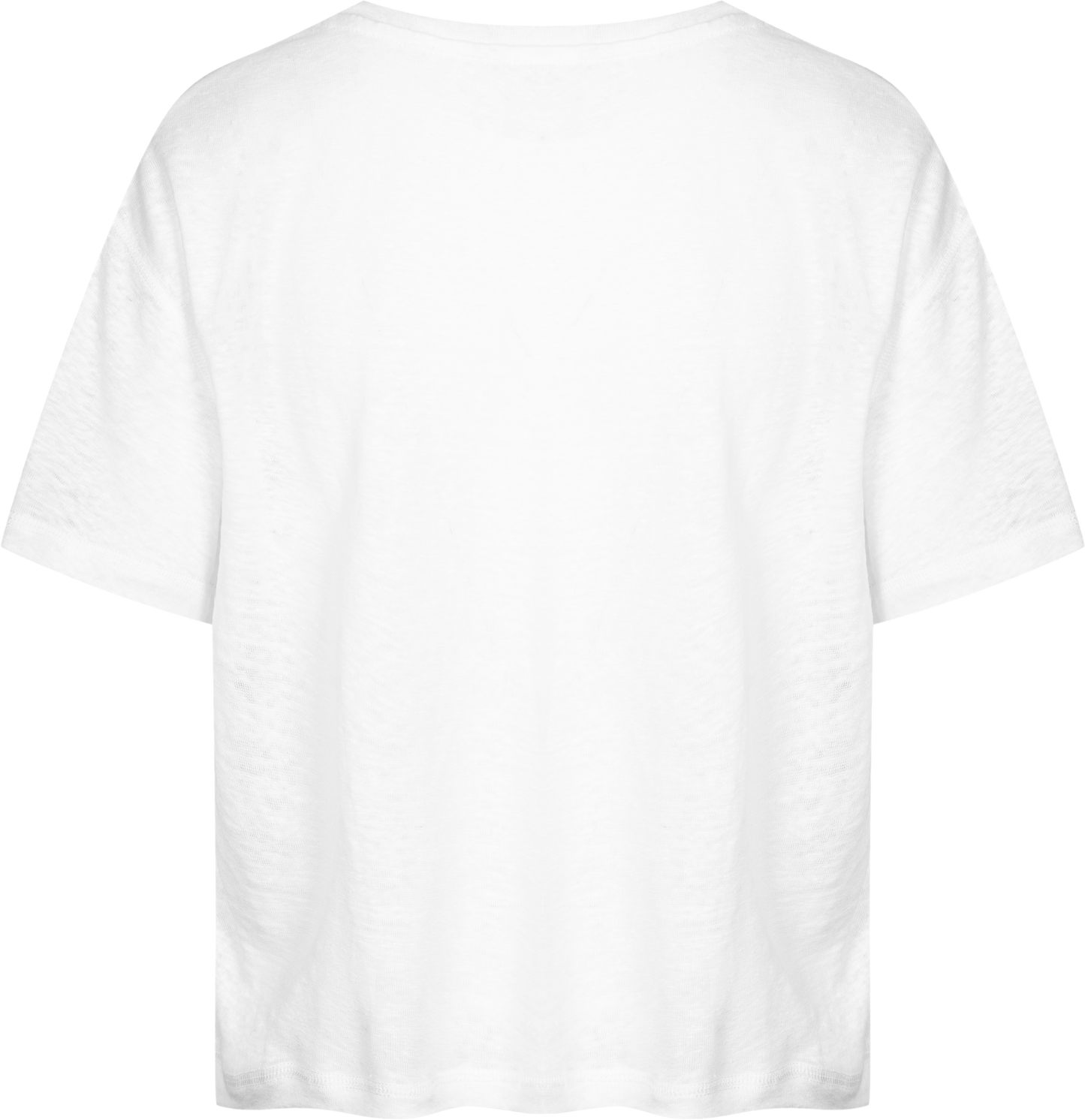 T-shirt Ivalo in lino bianca