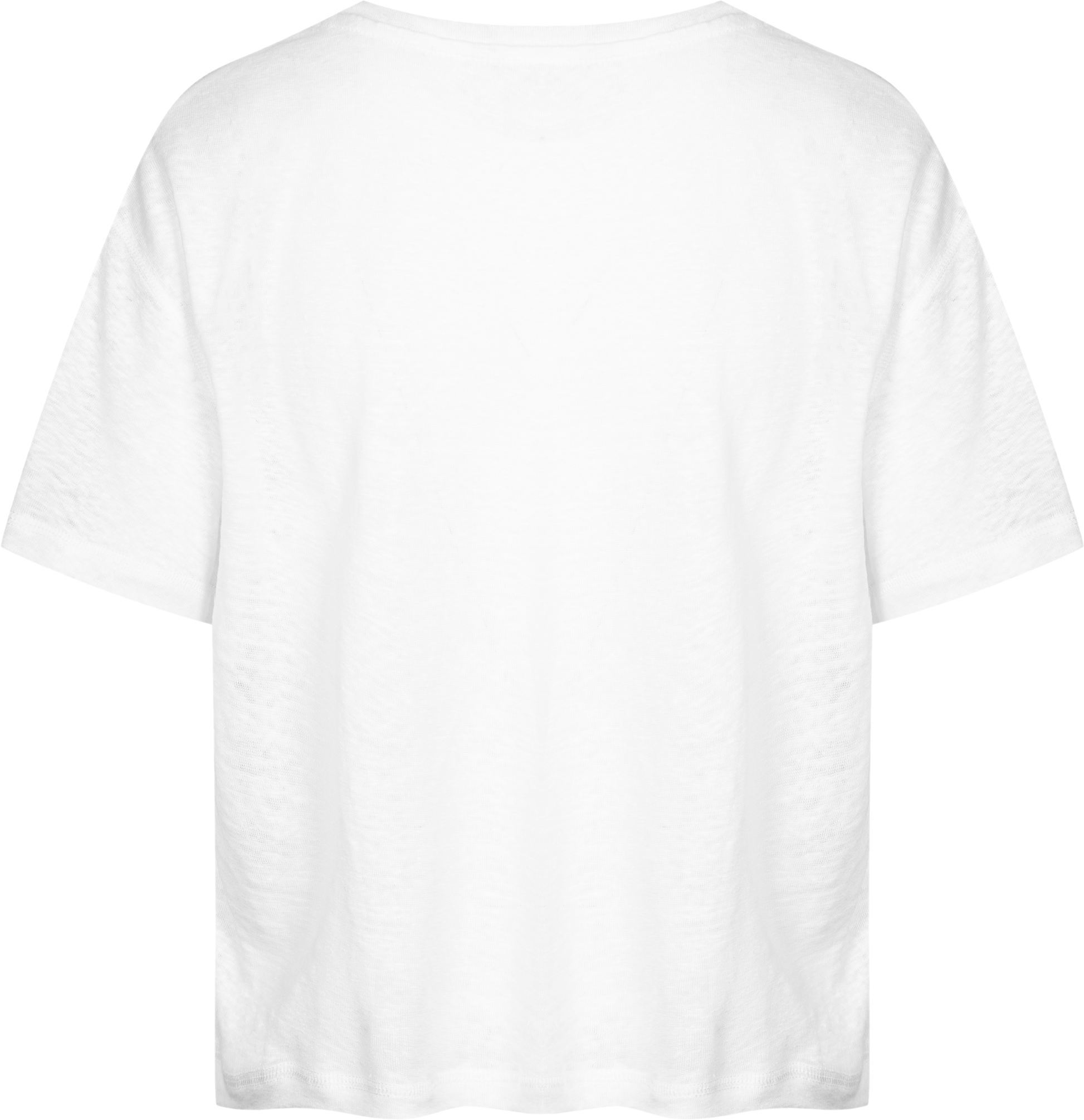 T-shirt Ivalo in lino bianca
