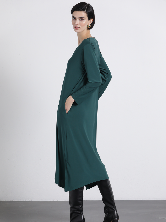 Abito midi Malha con scollo a V
