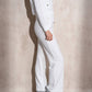Pantaloni jogger in tessuto matelassé con coulisse