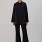 Camicia oversize a spina di pesce in viscosa