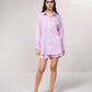 Camicia oversize a righe con bottoni