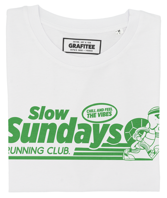 T-shirt Slow Sundays Running Club per runner rilassati