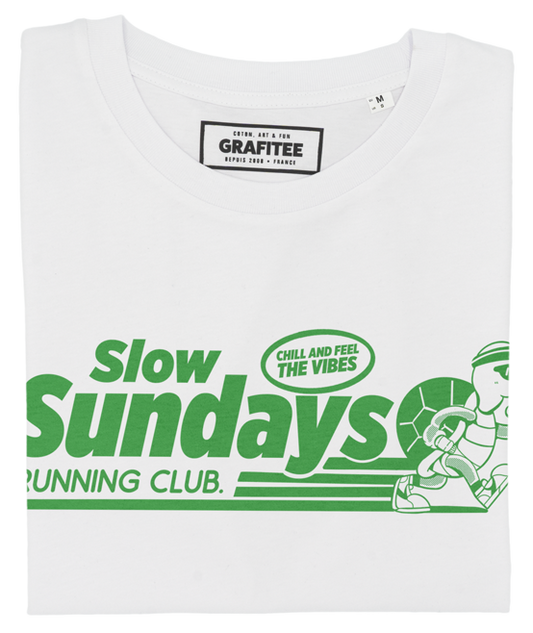 T-shirt Slow Sundays Running Club per runner rilassati