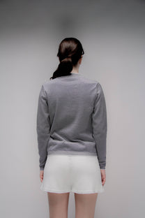 Maglione girocollo a righe in cotone Pima