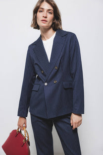 Blazer doppiopetto gessato